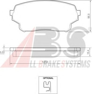 Тормозные колодки A.B.S. 37503