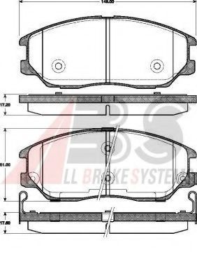 Тормозные колодки A.B.S. 37505