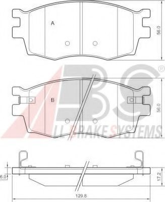 Тормозные колодки A.B.S. 37520