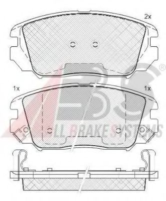 Тормозные колодки A.B.S. 37525