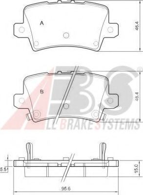 Тормозные колодки A.B.S. 37530