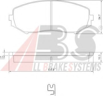 Тормозные колодки A.B.S. 37531