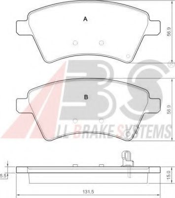 Тормозные колодки A.B.S. 37532
