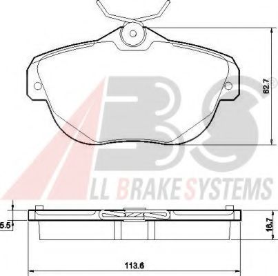 Тормозные колодки A.B.S. 37539