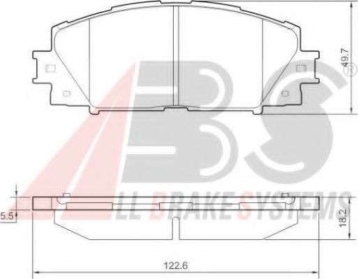 Тормозные колодки A.B.S. 37542