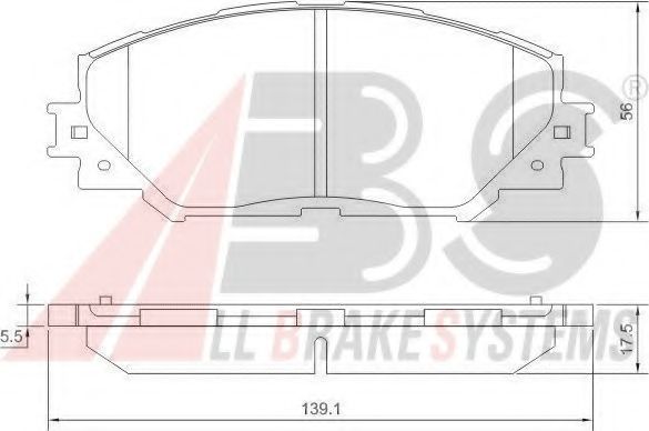 Тормозные колодки A.B.S. 37544