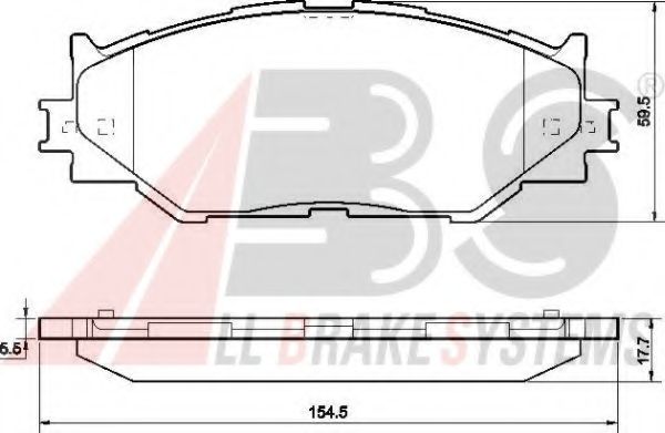 Тормозные колодки A.B.S. 37547