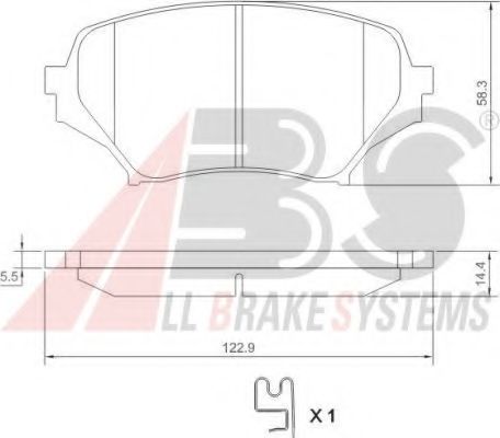 Тормозные колодки A.B.S. 37549