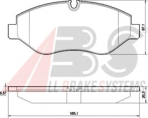 Тормозные колодки A.B.S. 37553