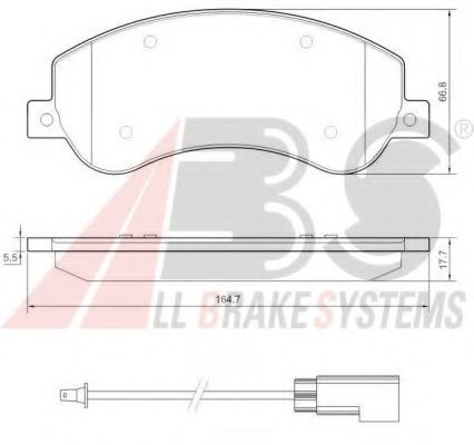 Тормозные колодки A.B.S. 37558
