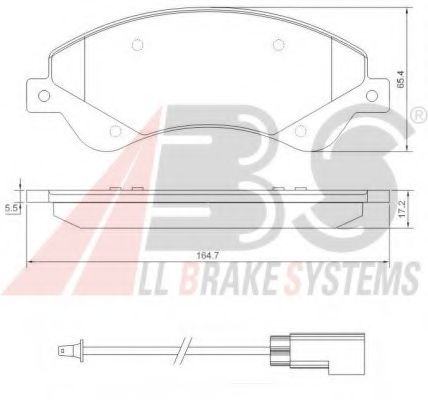 Тормозные колодки A.B.S. 37559