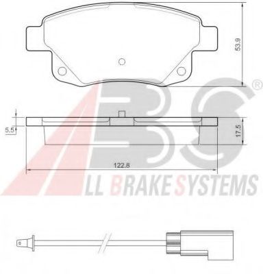 Тормозные колодки A.B.S. 37560