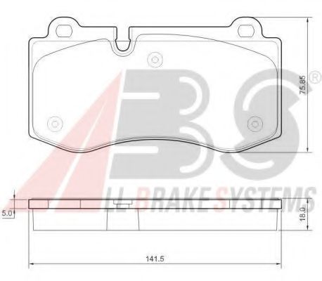 Тормозные колодки A.B.S. 37565