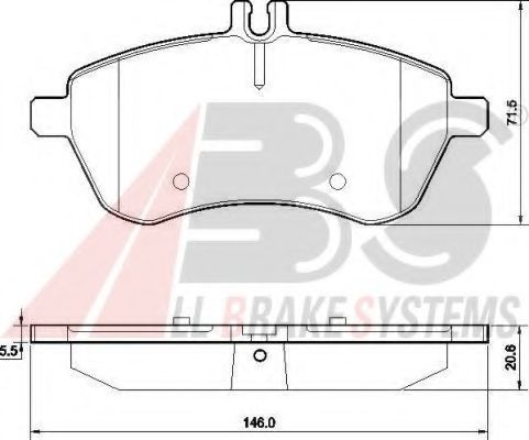 Тормозные колодки A.B.S. 37584