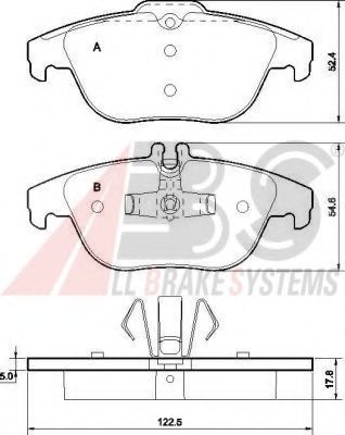 Тормозные колодки A.B.S. 37585