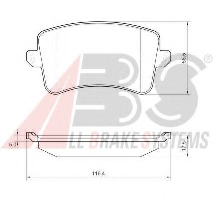 Тормозные колодки A.B.S. 37588