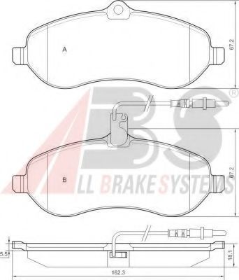 Тормозные колодки A.B.S. 37589