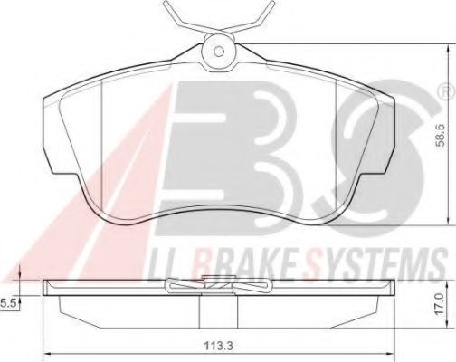 Тормозные колодки A.B.S. 37590