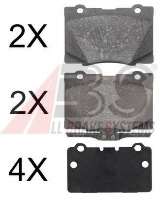Тормозные колодки A.B.S. 37600