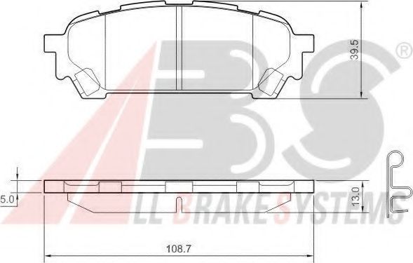 Тормозные колодки A.B.S. 37611
