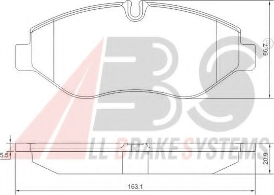 Тормозные колодки A.B.S. 37633