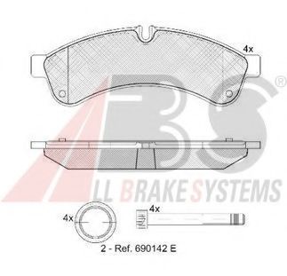 Тормозные колодки A.B.S. 37638