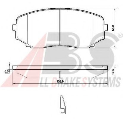Тормозные колодки A.B.S. 37643
