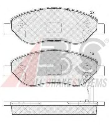 Тормозные колодки A.B.S. 37645