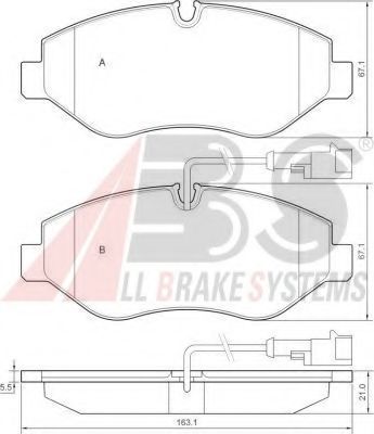 Тормозные колодки A.B.S. 37659