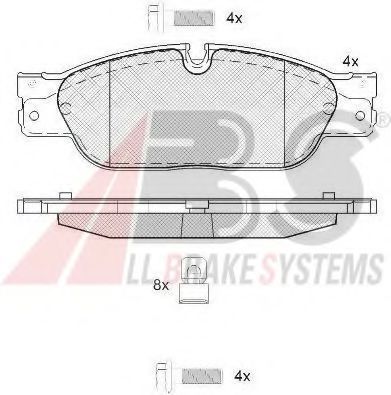 Тормозные колодки A.B.S. 37660