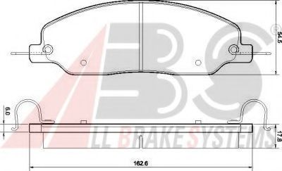 Тормозные колодки A.B.S. 37662