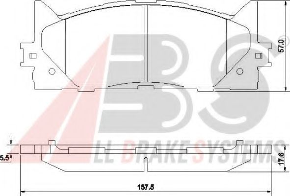 Тормозные колодки A.B.S. 37677
