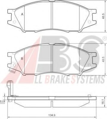 Тормозные колодки A.B.S. 37680