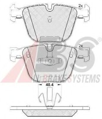 Тормозные колодки A.B.S. 37704