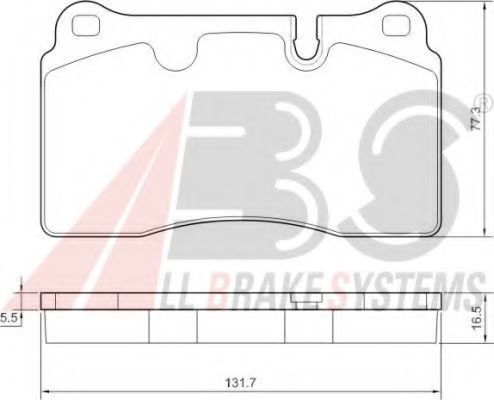 Тормозные колодки A.B.S. 37712