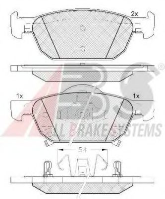 Тормозные колодки A.B.S. 37720