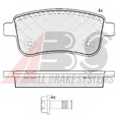 Тормозные колодки A.B.S. 37732
