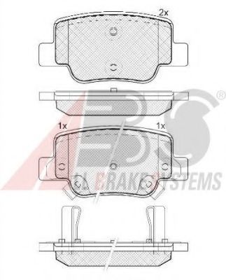 Тормозные колодки A.B.S. 37735