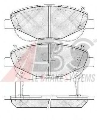 Тормозные колодки A.B.S. 37736