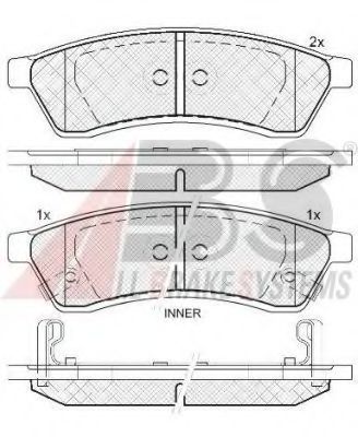 Тормозные колодки A.B.S. 37747