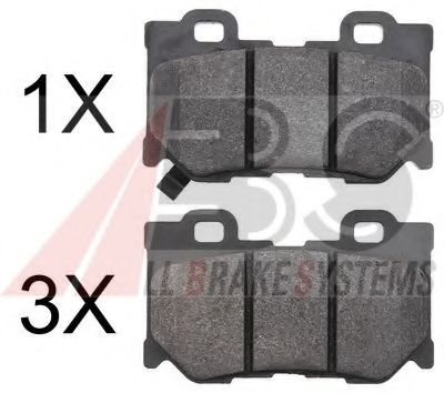 Тормозные колодки A.B.S. 37769