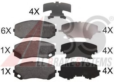 Тормозные колодки A.B.S. 37772