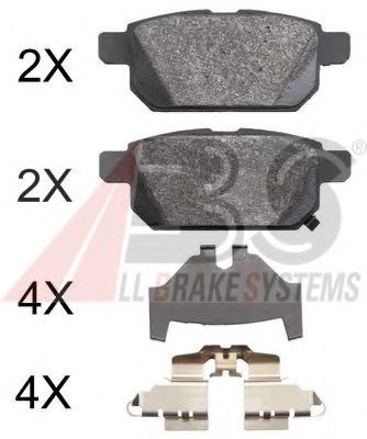 Тормозные колодки A.B.S. 37886