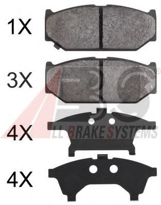 Тормозные колодки A.B.S. 37893