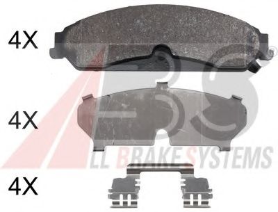 Тормозные колодки A.B.S. 37949