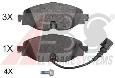Тормозные колодки A.B.S. 37958