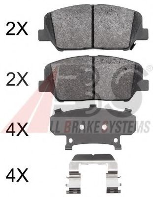 Тормозные колодки A.B.S. 37969