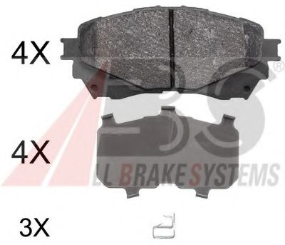 Тормозные колодки A.B.S. 37977