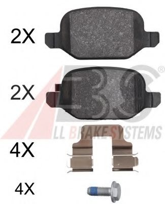 Тормозные колодки A.B.S. 37978