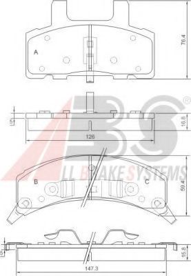 Тормозные колодки A.B.S. 38369